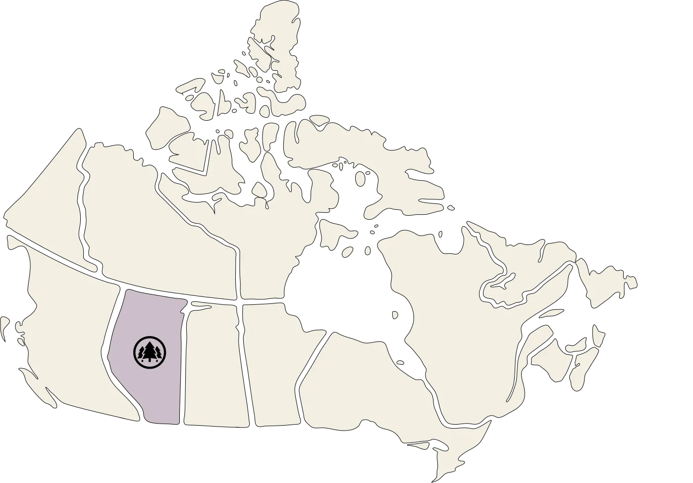carte-canada Alberta