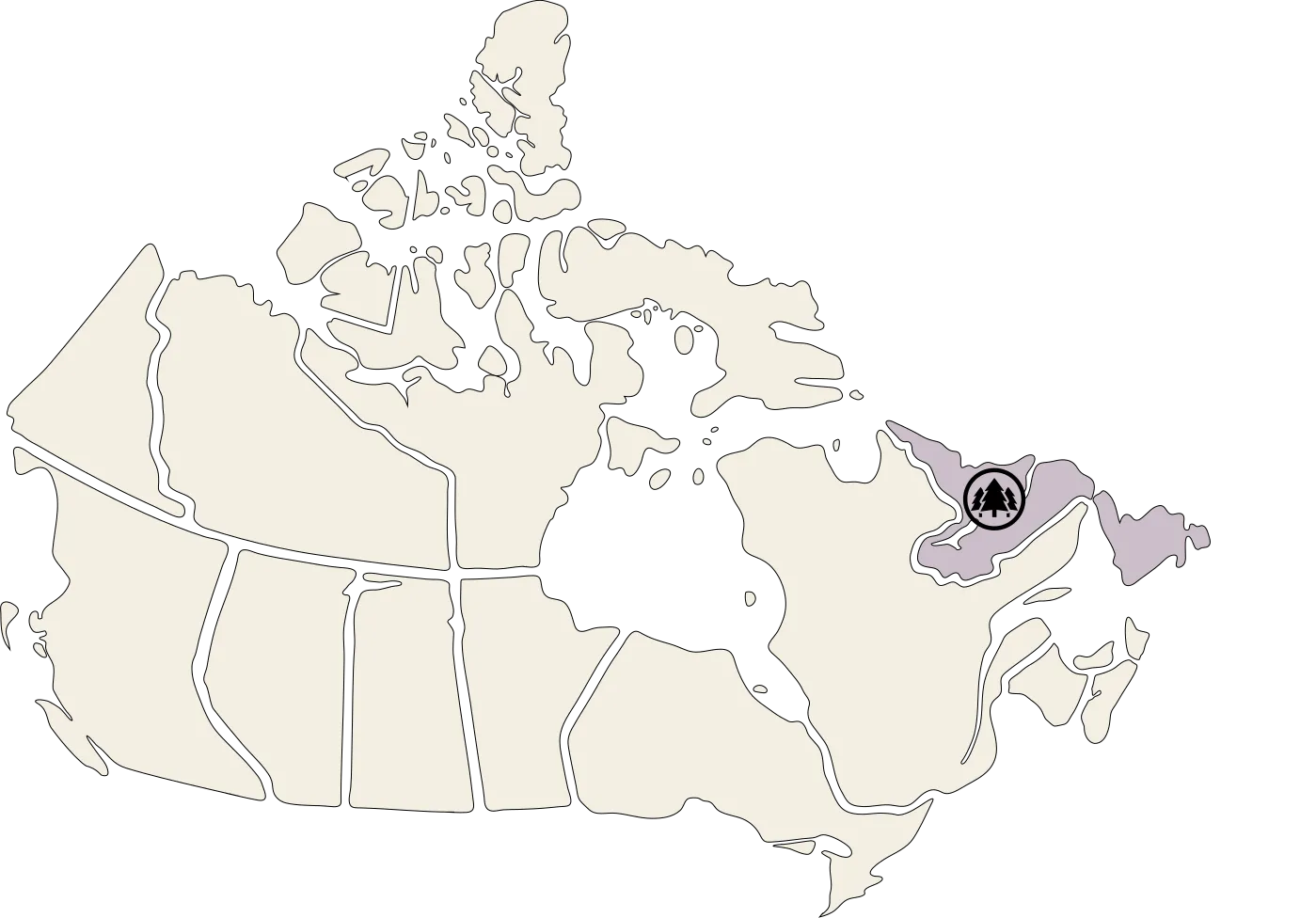 carte-canada Terre-Neuve et Labrador