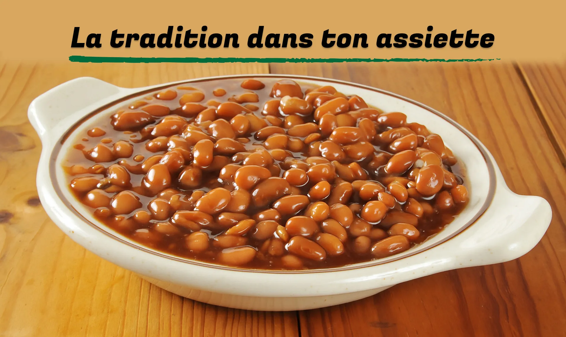 Un plat de fèves au lard