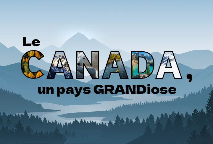 Illustration d’un paysage de montagnes.