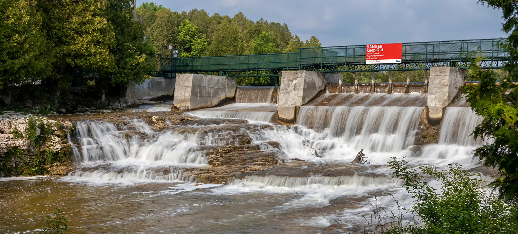 Photo d’un barrage hydroélectrique.