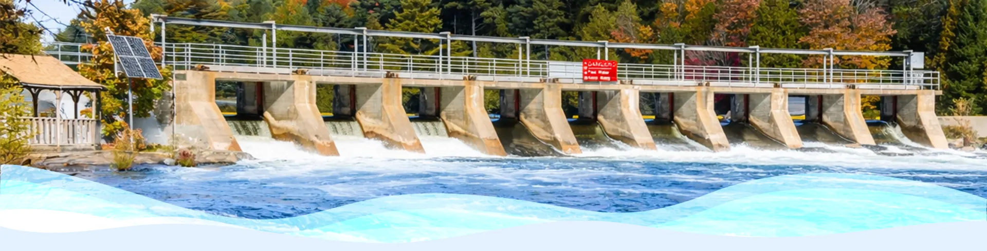 Photo d’un barrage hydroélectrique.